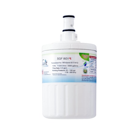 Swift Green Filters Pharmaceutical Replacement for Whirlpool EDR8D1 46-9002, 8171413/14 SGF-W31 Rx